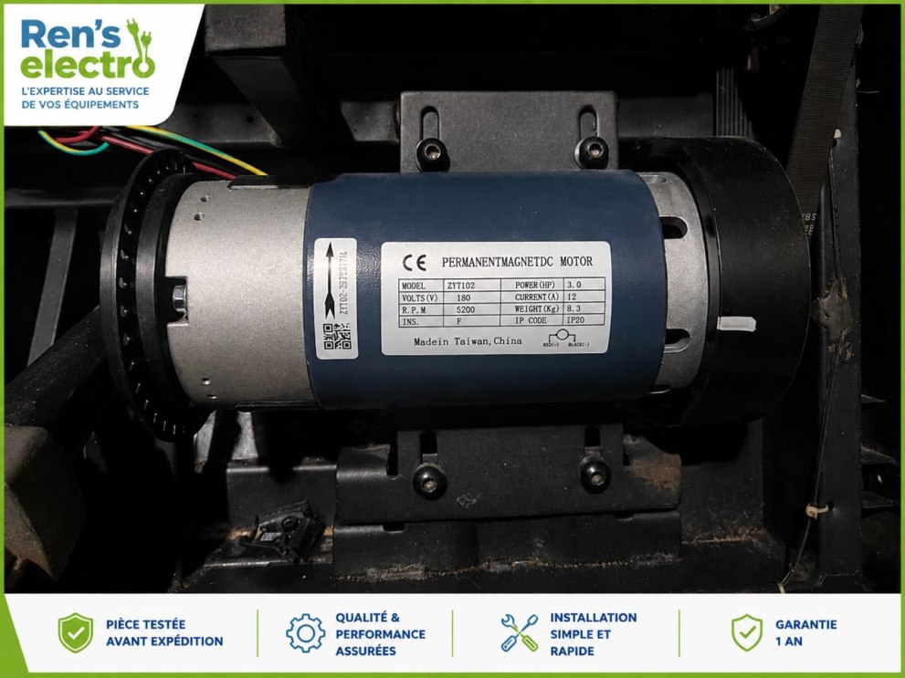 Moteur de tapis de course réf ZYT102 – 180 V DC – 3.0 HP